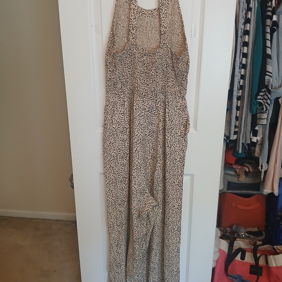 Jessica Simpson Leopard Print Jumpsuit - Wide Leg - Picture 3 of 6